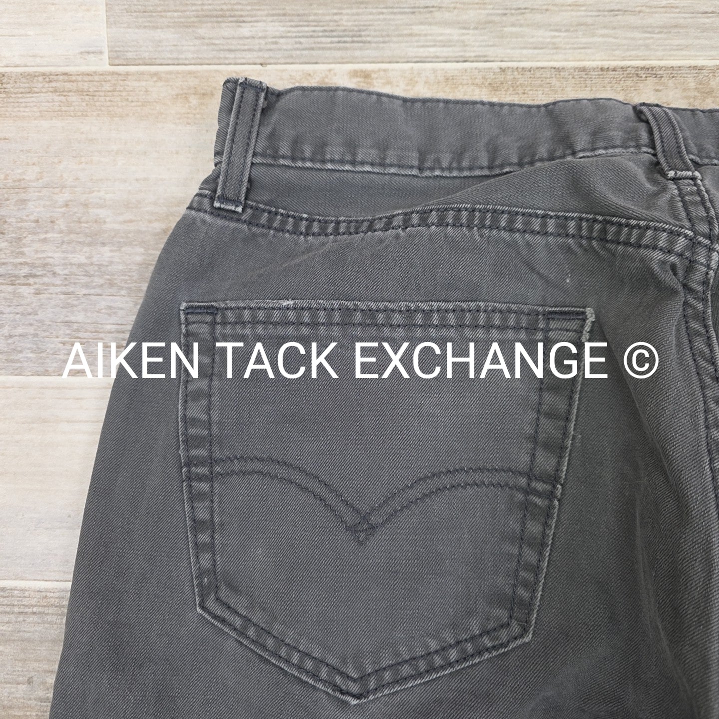 Levi Strauss Grey Denim Jeans, Men's 31 x 30