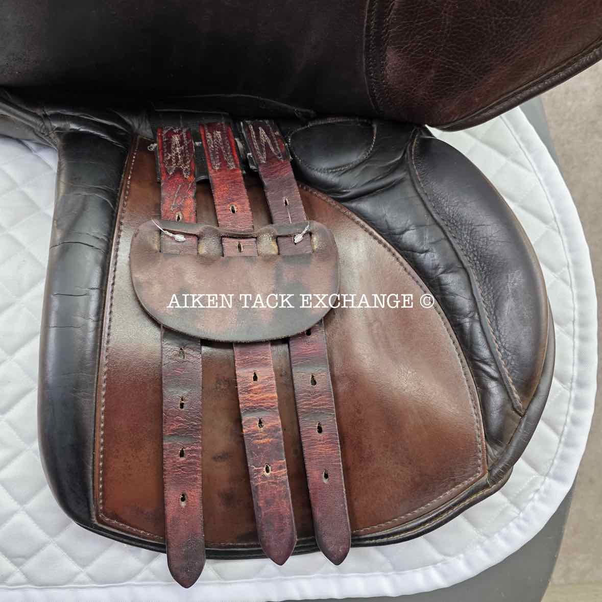 **SOLD** Berney Brothers GP All Purpose Saddle, 18" Seat, Wide Tree, Wool Flocked Panels