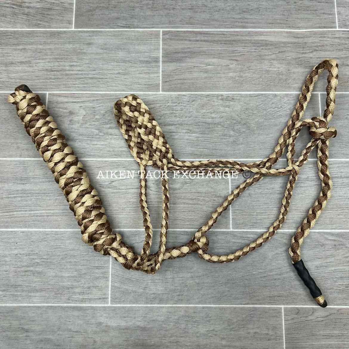 Braided Rope Halter with Lead