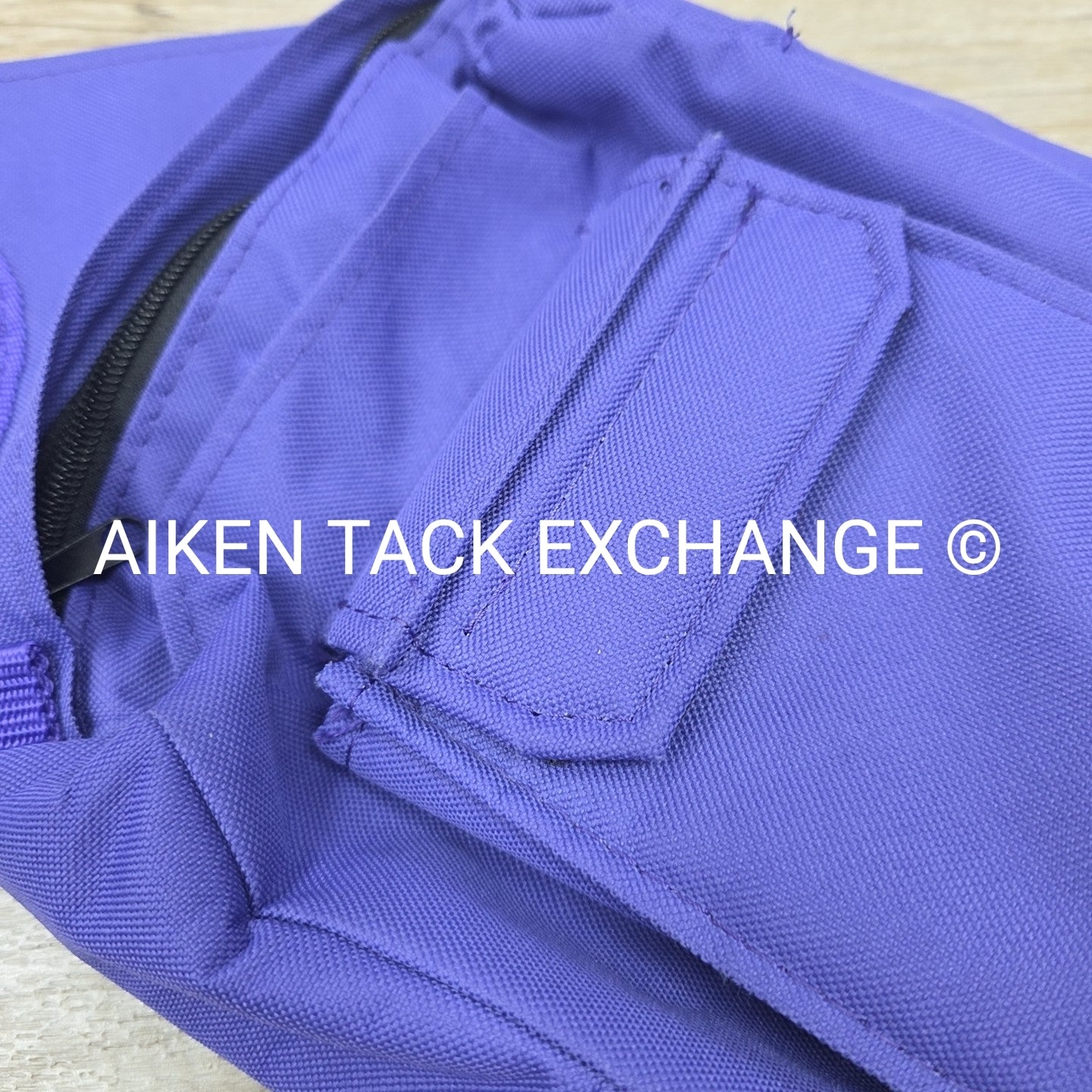 Nylon Multi-Pocket Saddle Bag for Horn, Purple