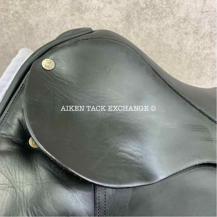 2003 Frank Baines Elegance Dressage Saddle, 17.5" Seat, Medium Tree, Wool Flocked Panels