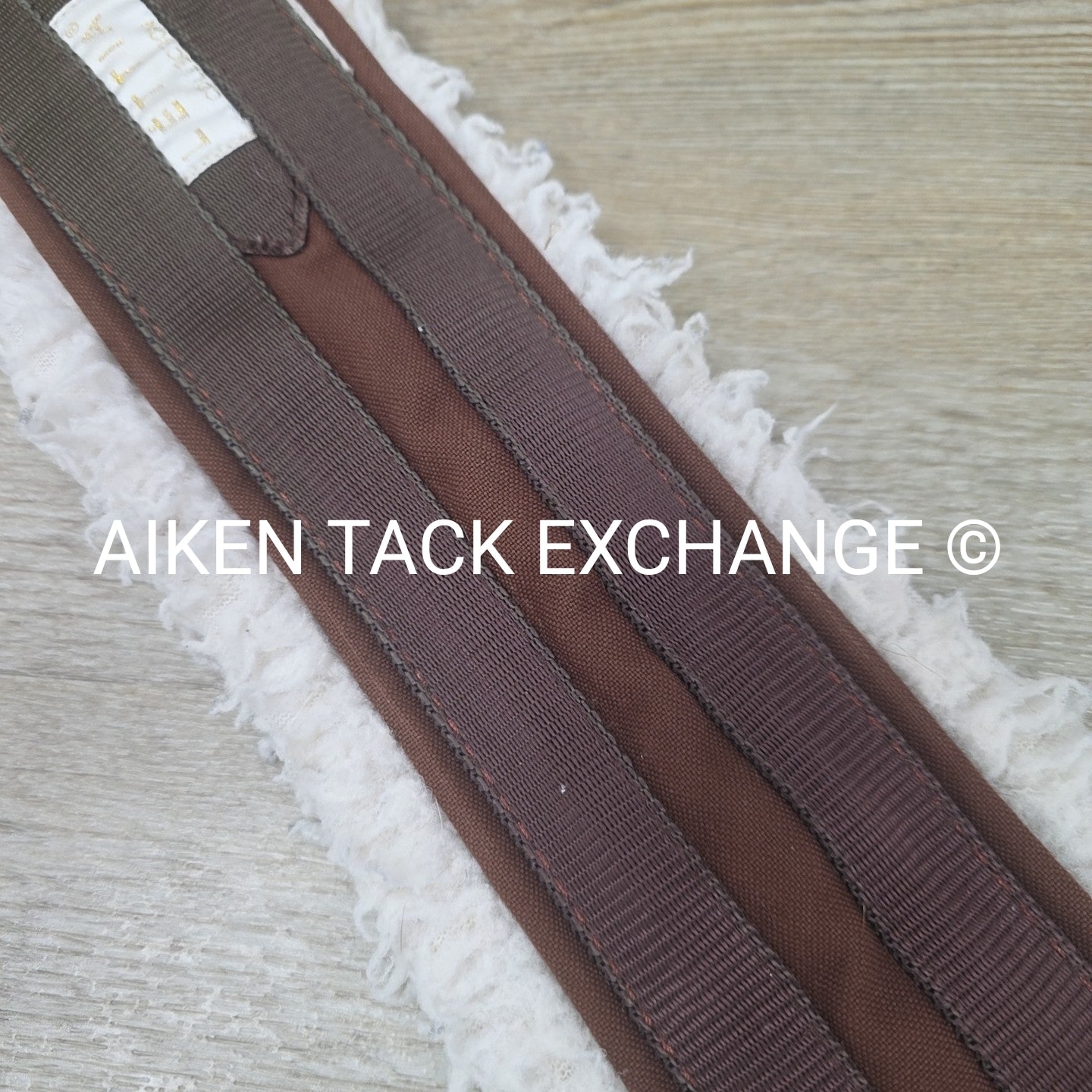 Lettia Fleece Lined CoolMax Girth with Double Elastic, Brown, 46"