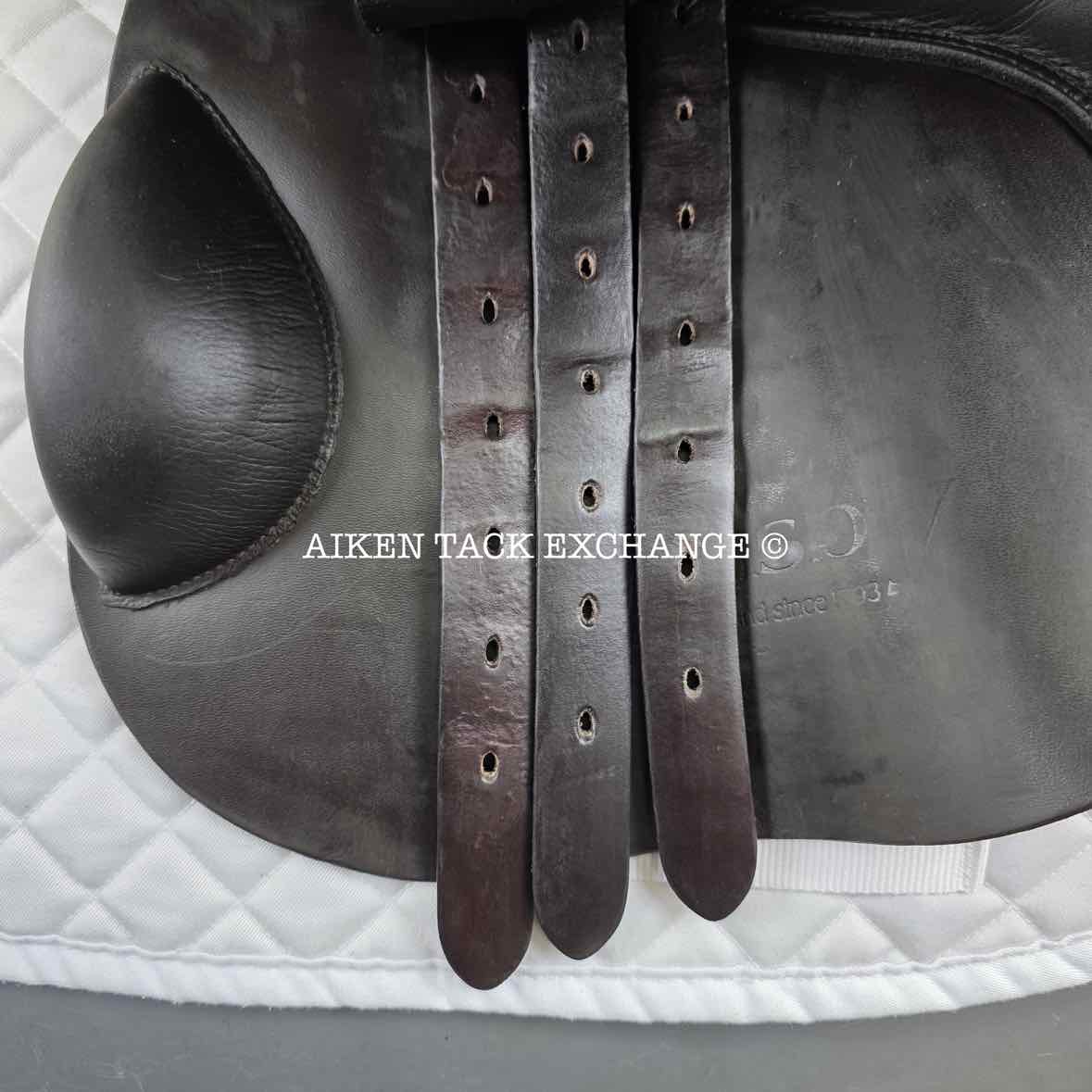 Barnsby Shockemohle Jump Saddle, 18" Seat, Medium Tree, Wool Flocked Panels