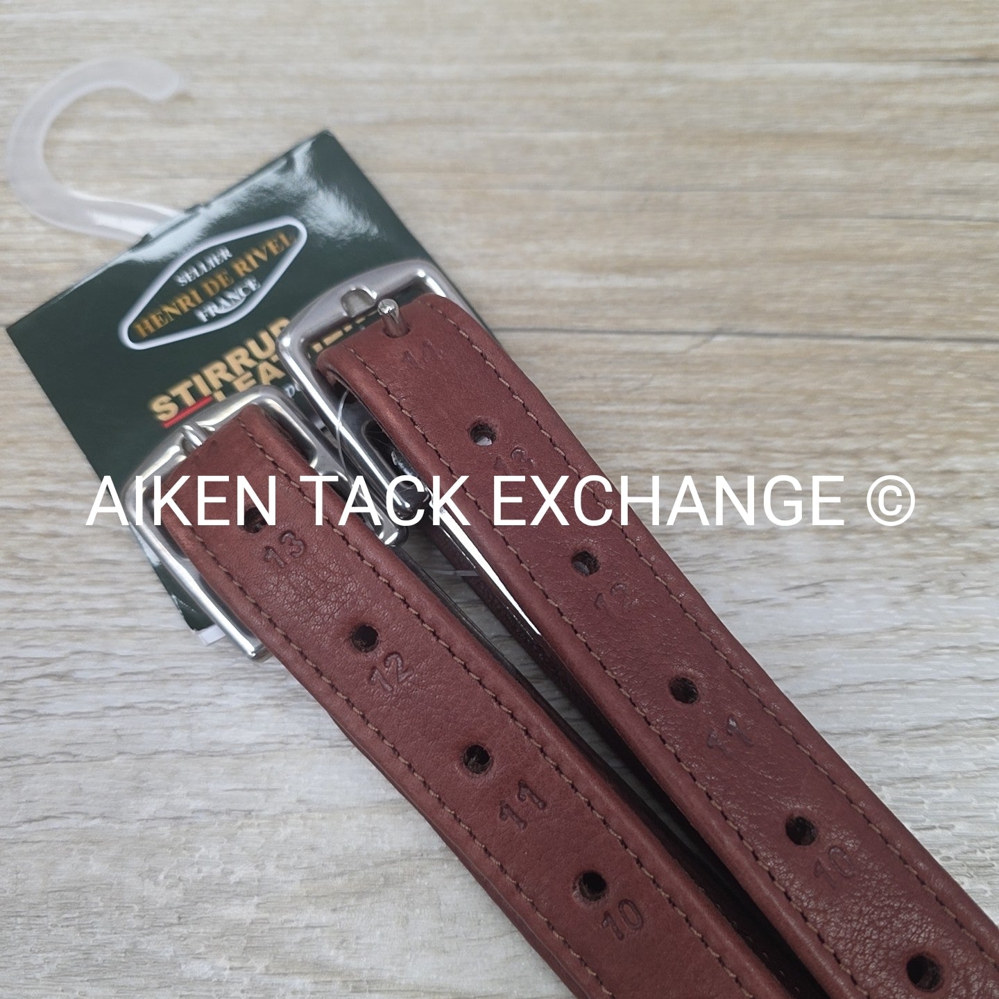 HDR Triple Covered Grippy Close Contact Stirrup Leathers, Australian Nut, 48"