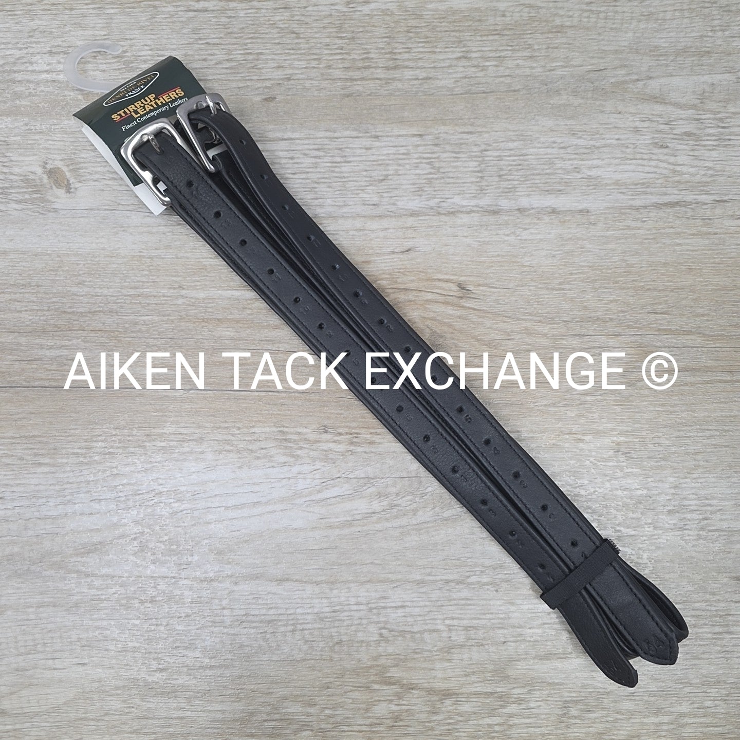 HDR Triple Covered Stirrup Leathers, Black, 54"