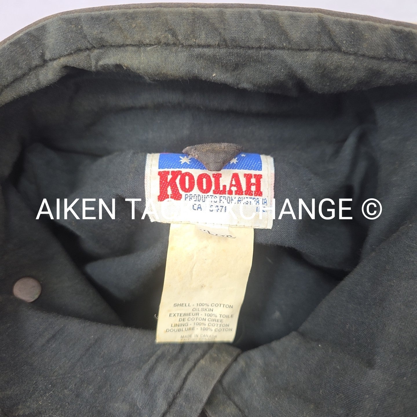 Koolah Waxed Trenchcoat, Size XLarge