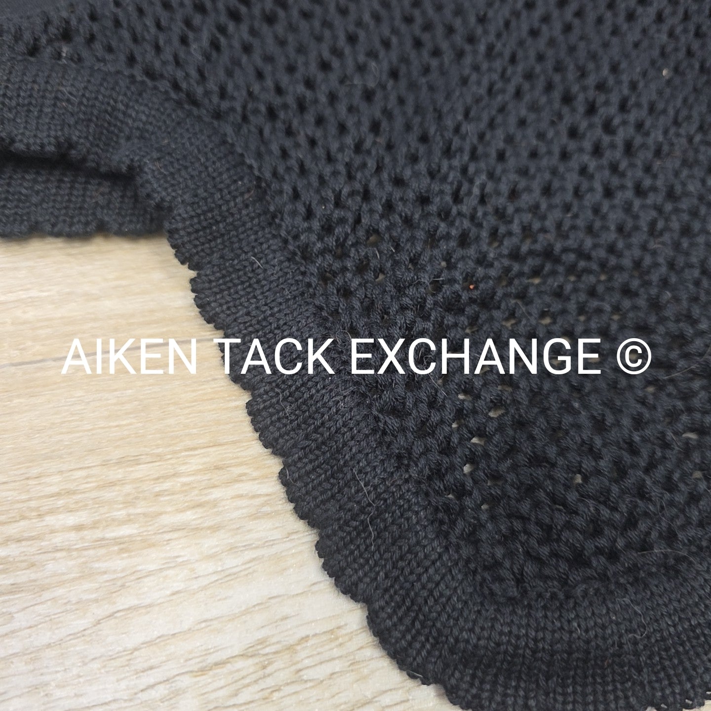 Equiline Soundless Ear Bonnet, Black, Size Full