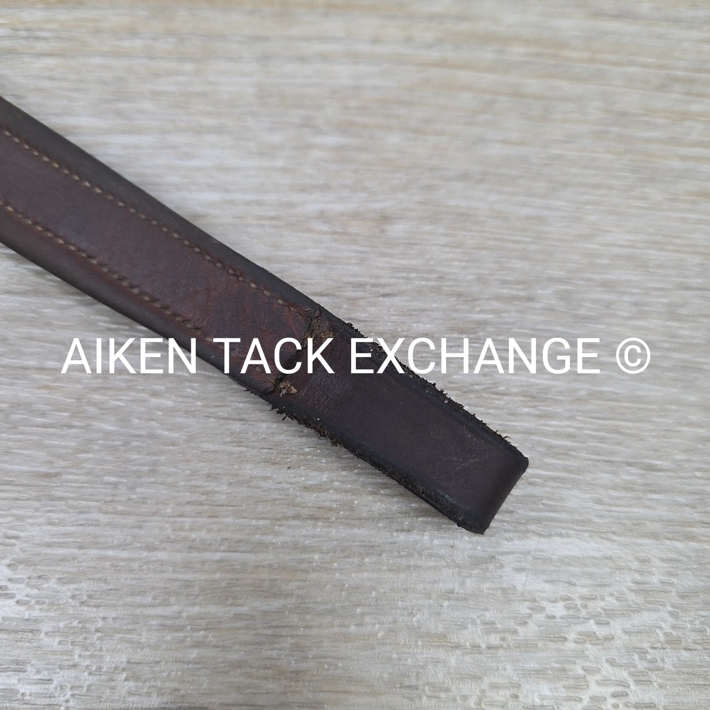 Padded Plain Raised Browband, Brown, 15"