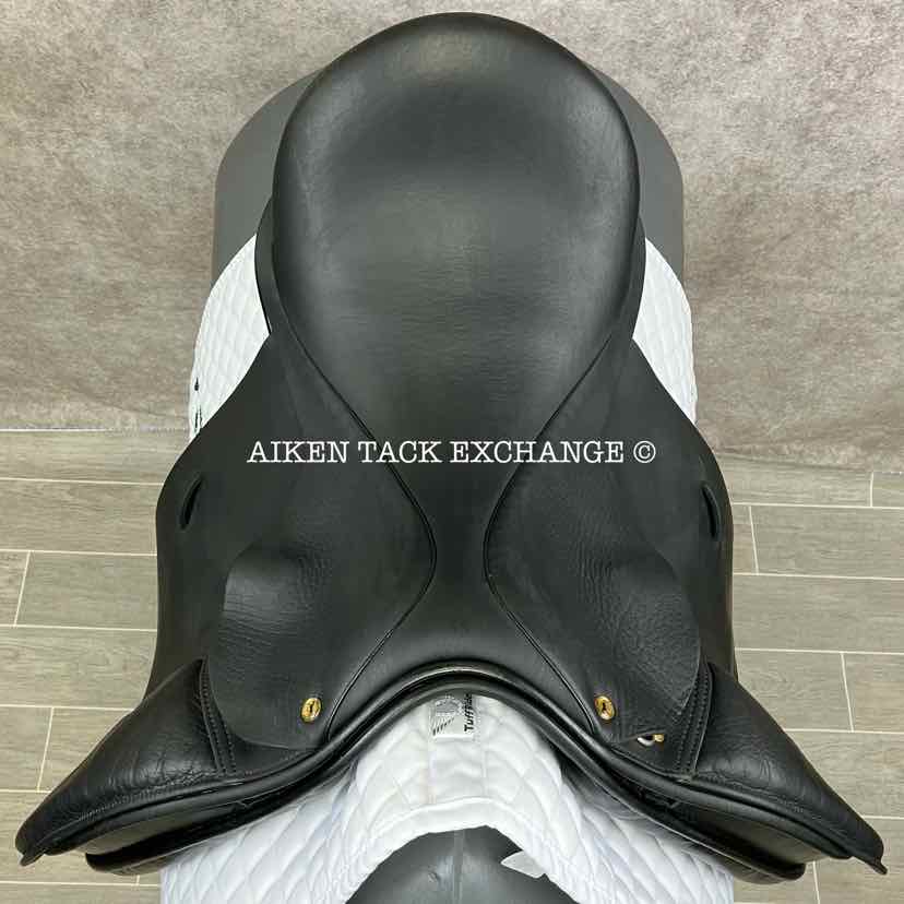 2013 Black Country Eloquence Dressage Saddle, 19" Seat, Extra Wide Freedom Hoop Tree, Wool Flocked Panels
