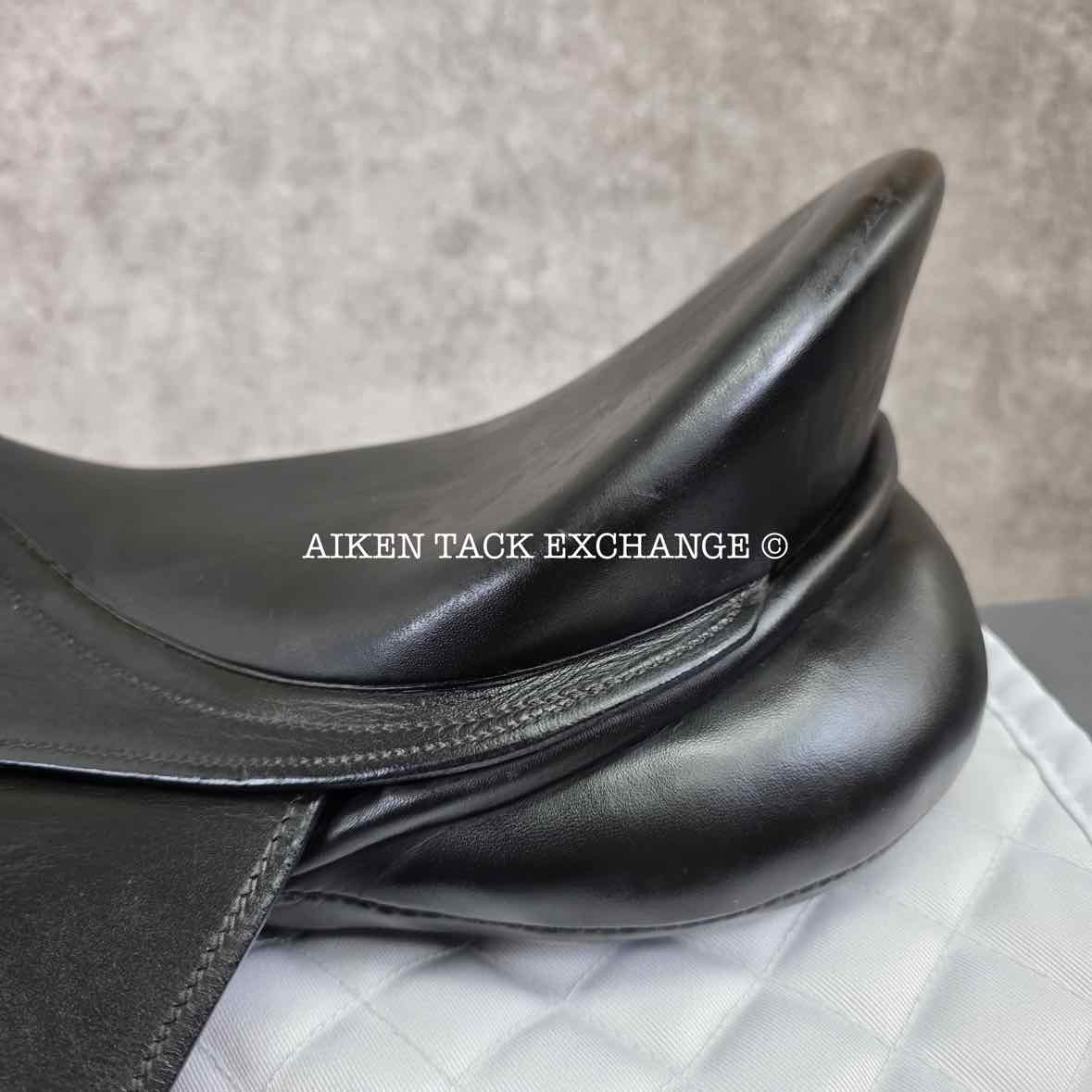 1994 Kieffer Aachen Dressage Saddle, 17" Seat, Medium Tree, Wool Flocked Panels