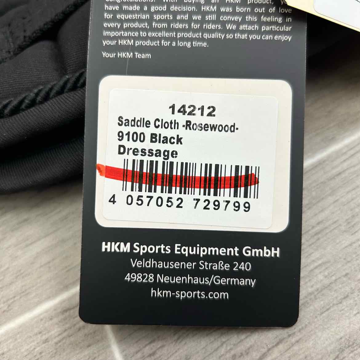 HKM Rosewood Dressage Saddle Pad
