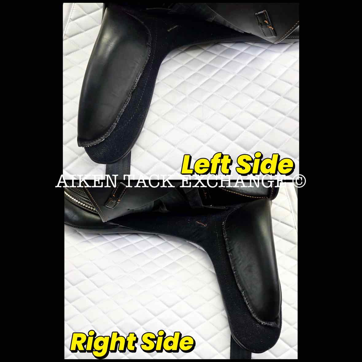 2018 MacRider Challenge Monoflap Dressage Saddle, 17" Seat, Medium Wide Tree, Wool Flocked Panels