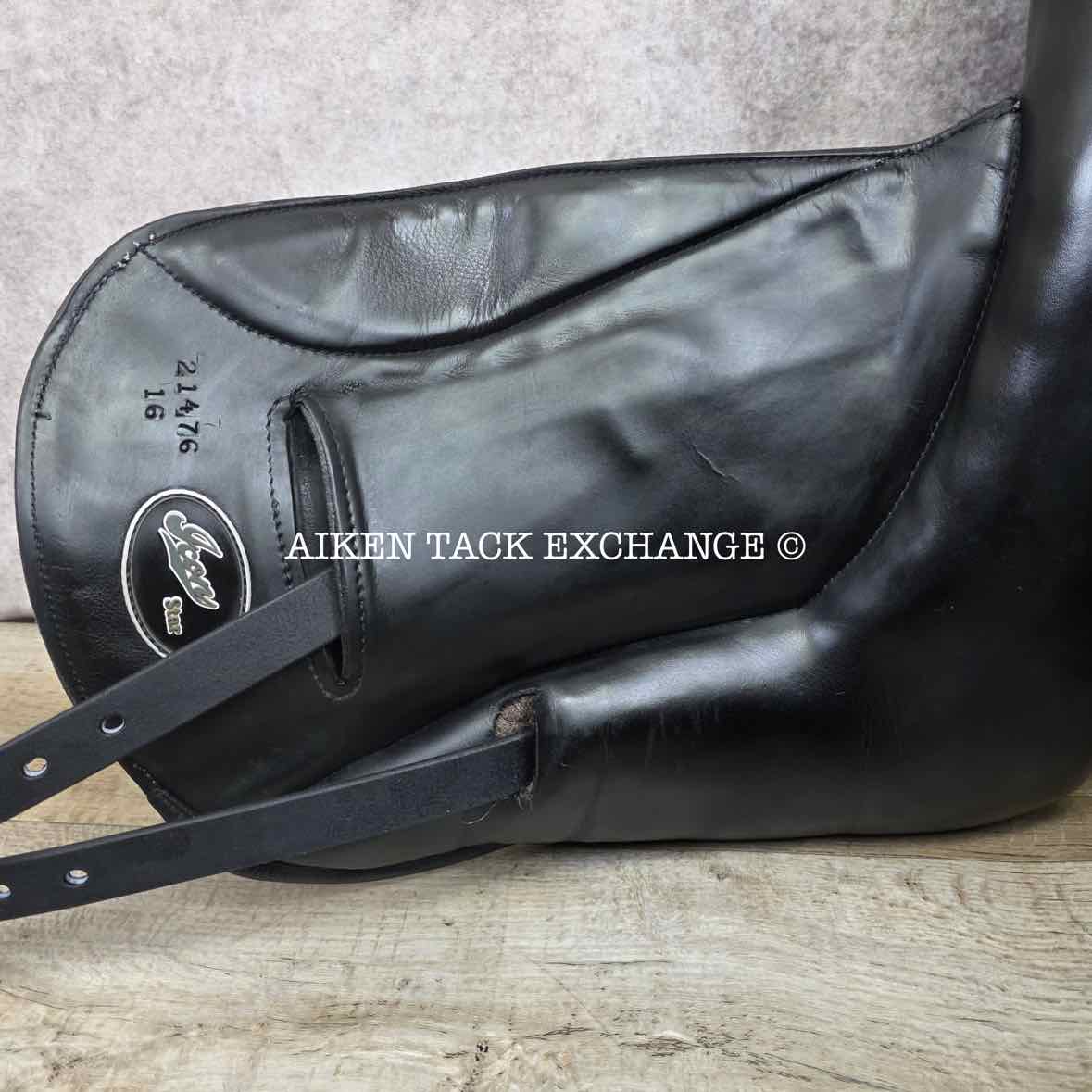 2019 Custom Saddlery Icon Star Monoflap Dressage Saddle, 18" Seat, Adjustable Tree, Wool Flocked Panels