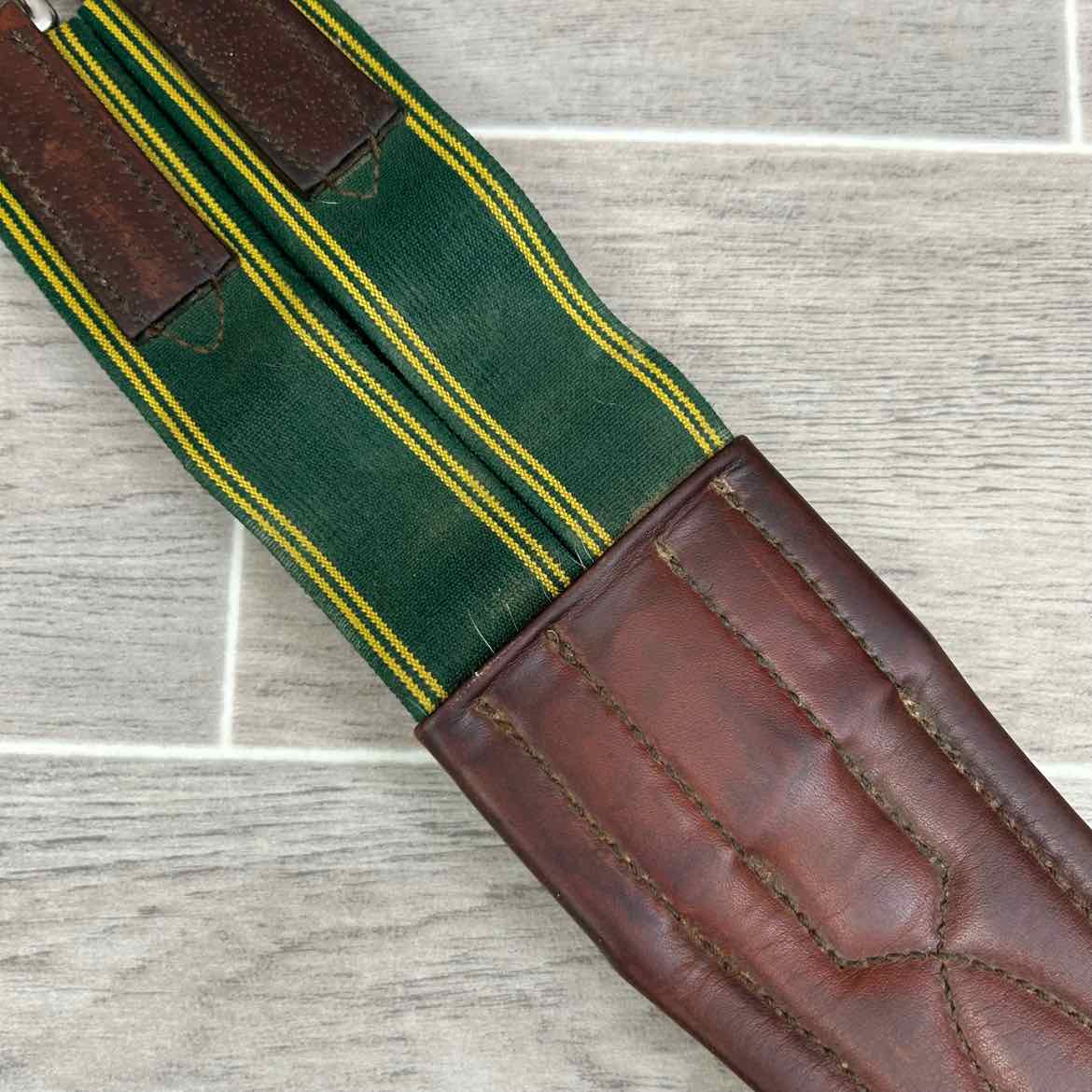 HDR Leather Girth with Single End Elastic 50"