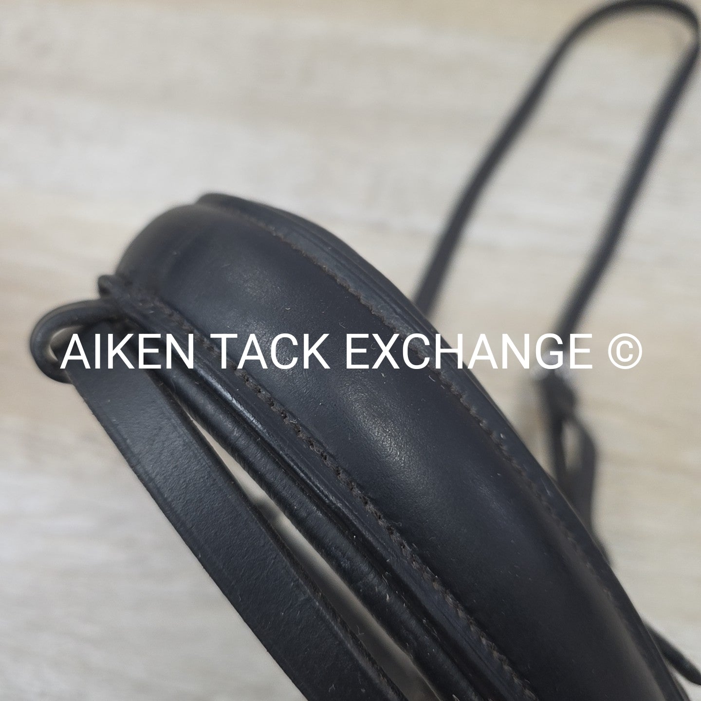 Passier Crank Noseband with Flash, Black, Size Full