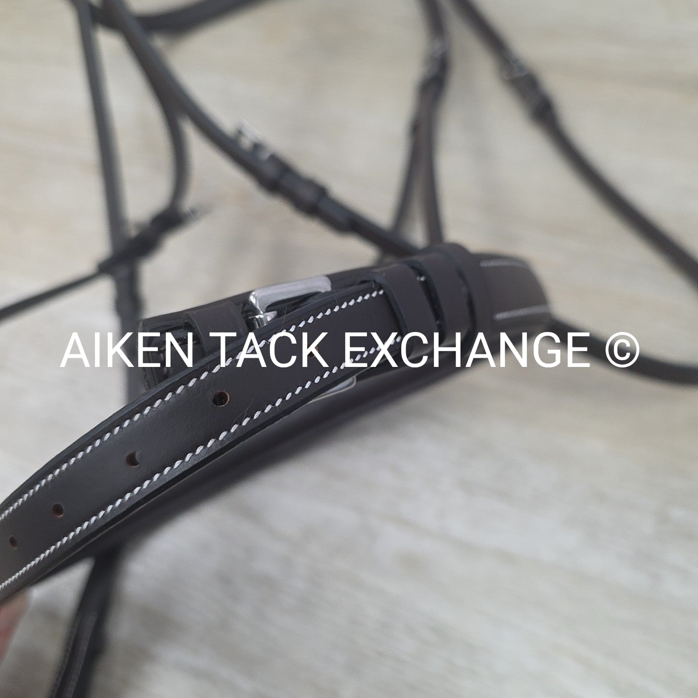 HDR Advantage Mono Crown Padded Bridle with Reins, Havana, Oversize