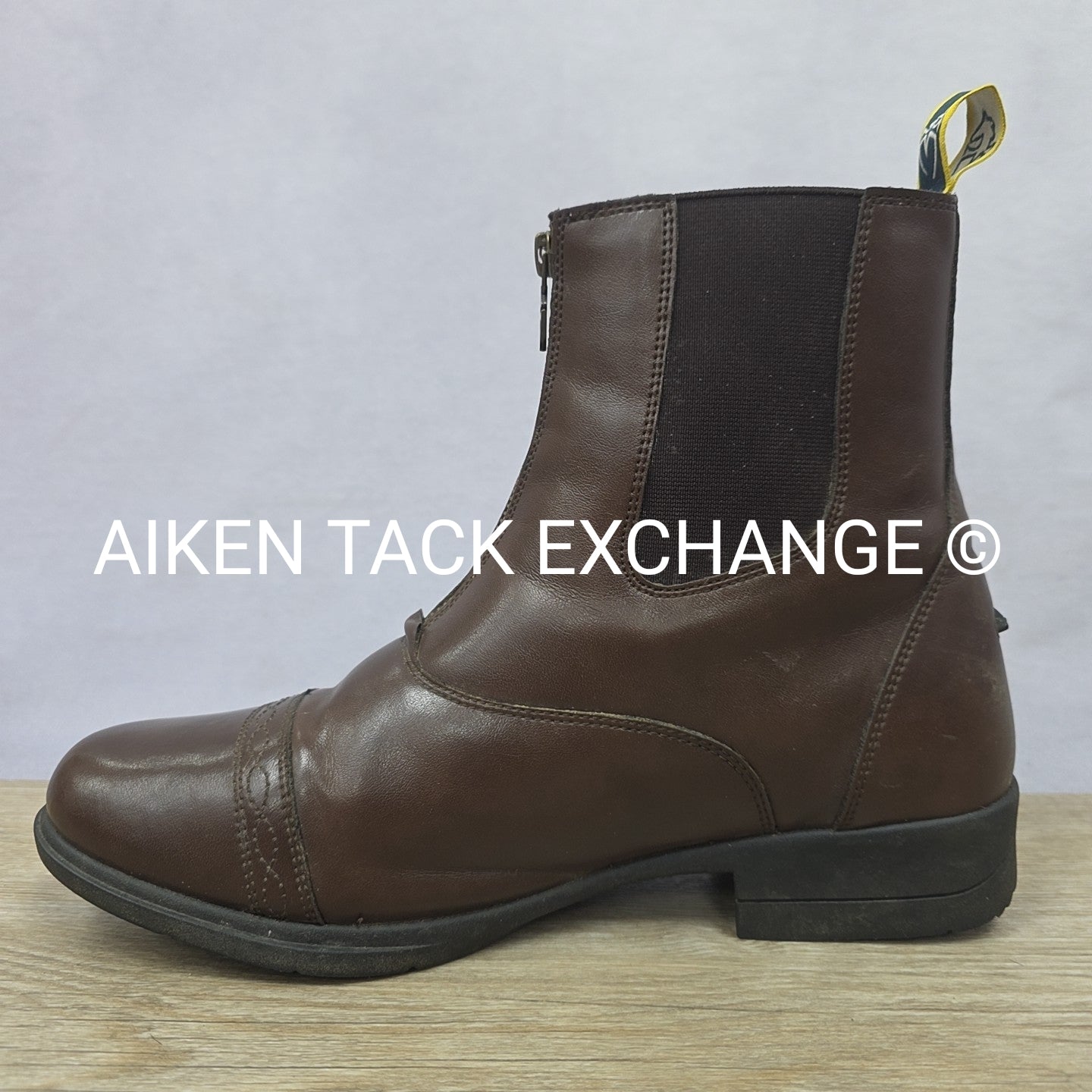 Moretta by Shires Clio Front Zip Paddock Boots, Brown, Size US 11
