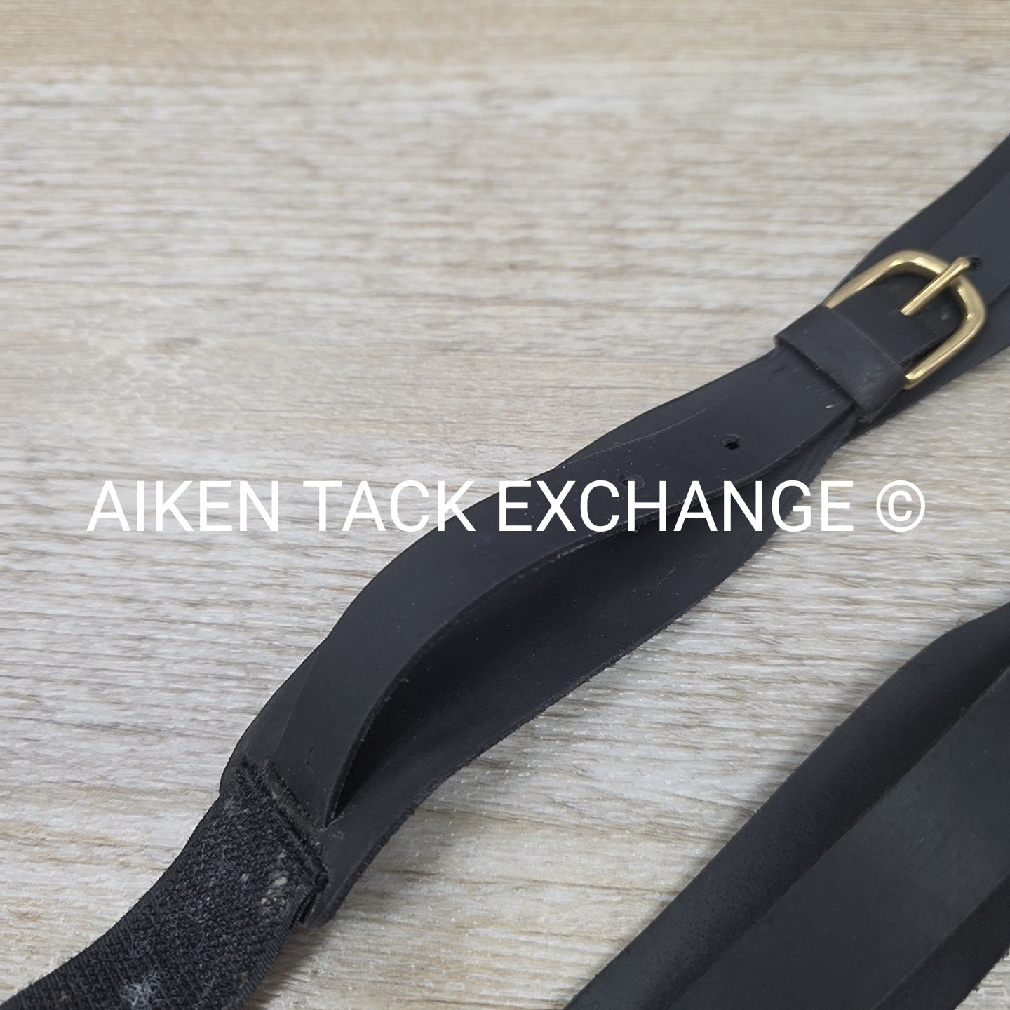 Camelot Quik N EZE Gerter Jodhpur Straps, Black, Size Large