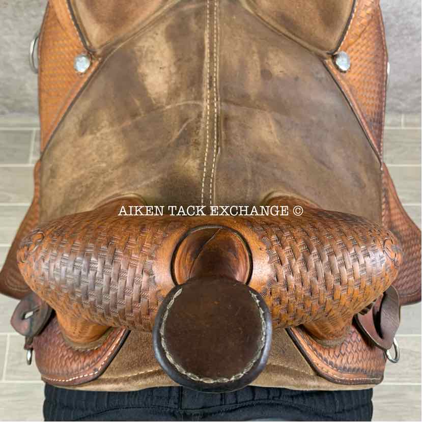 **SOLD** 1996 Bob Marshall by Circle Y 3520 Treeless Barrel Racing Western Saddle, 14" - 14.5" Seat