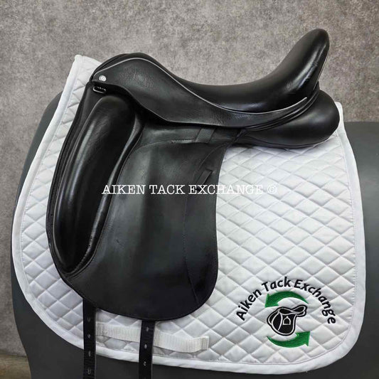 2015 Custom Saddlery Wolfgang Omni Dressage Saddle, 18" Seat, Adjustable Tree -  Set to MW/W, Wool Flocked Panels