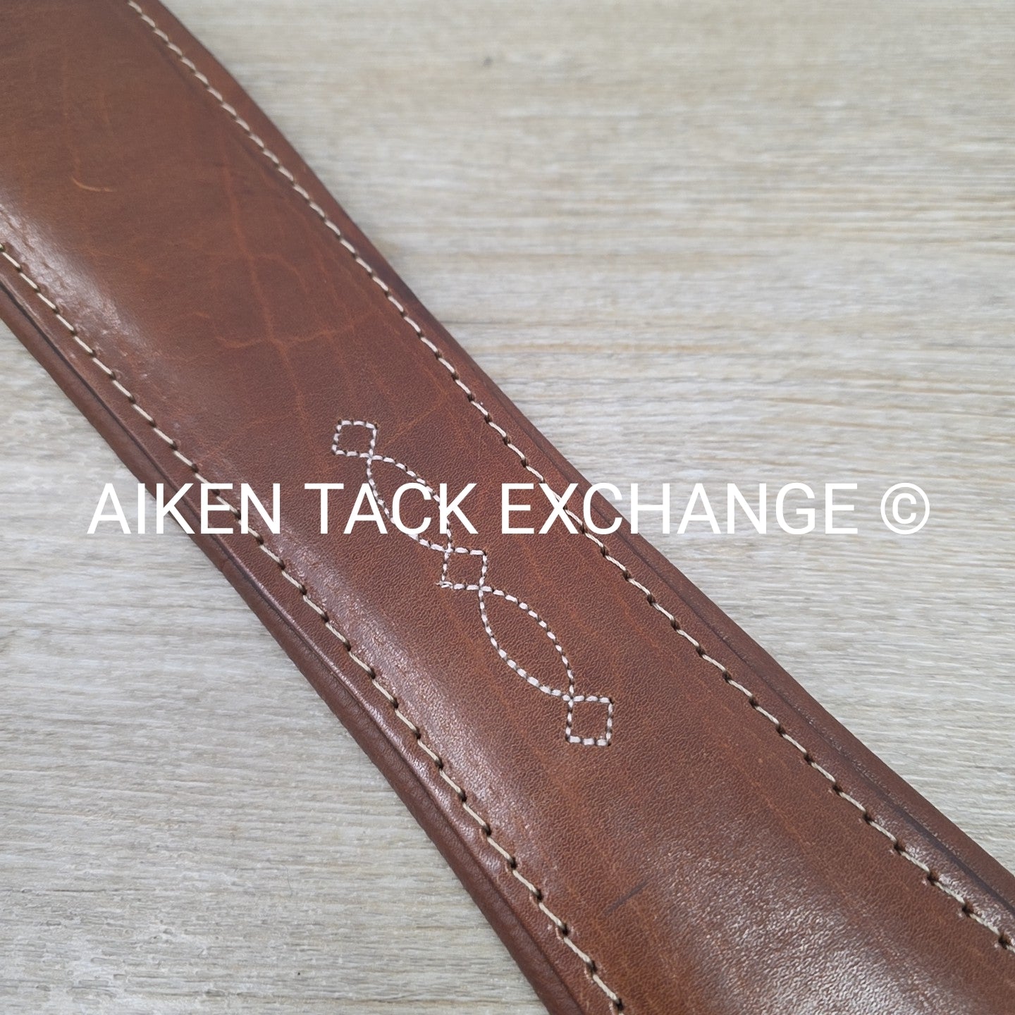 M. Toulouse Contour Shaped Padded Leather Girth, Brown, 56"
