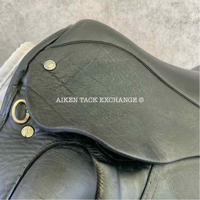 2008 Custom Saddlery Wolfgang Solo Dressage Saddle, 17.5" Seat, Adjustable Tree, Wool Flocked Panels, Buffalo Leather