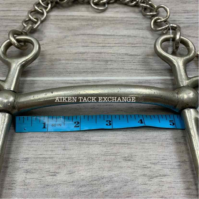 Star Steel Silver Mullen Mouth Polo Pelham Bit 5"