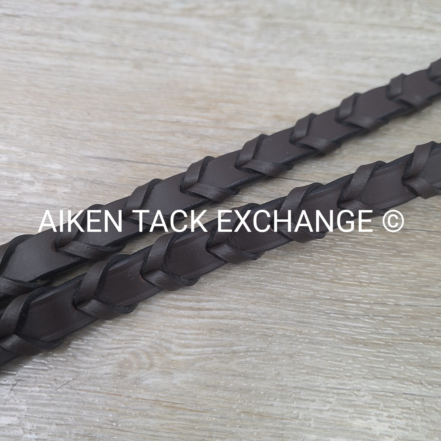 Plain Laced Reins, Brown, 53"