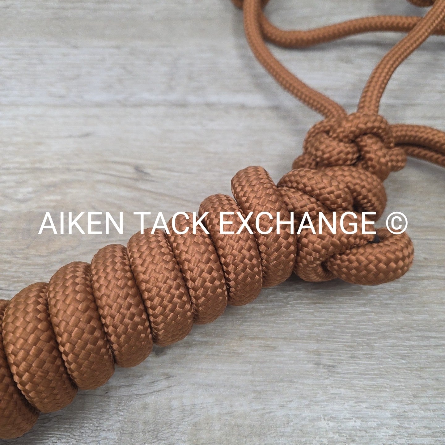 TuffRider Rope Halter with Matching Lead, Brown, Size Full/Horse