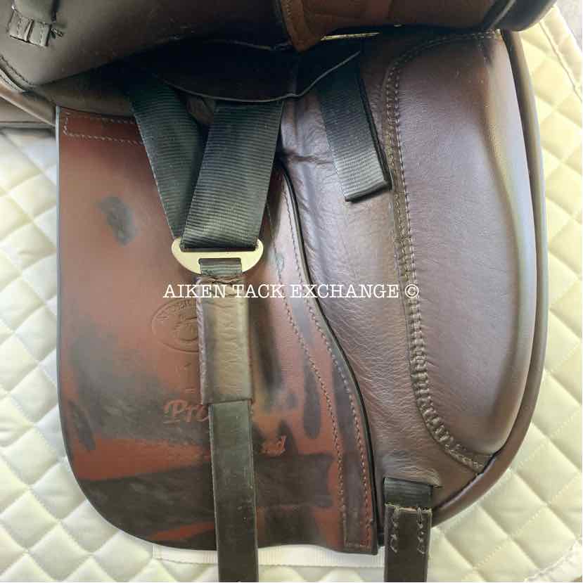 **SOLD** Ryder Legacy Dressage Saddle, 17" Seat, Short Flap, Wide Tree, Wool Flocked Panels