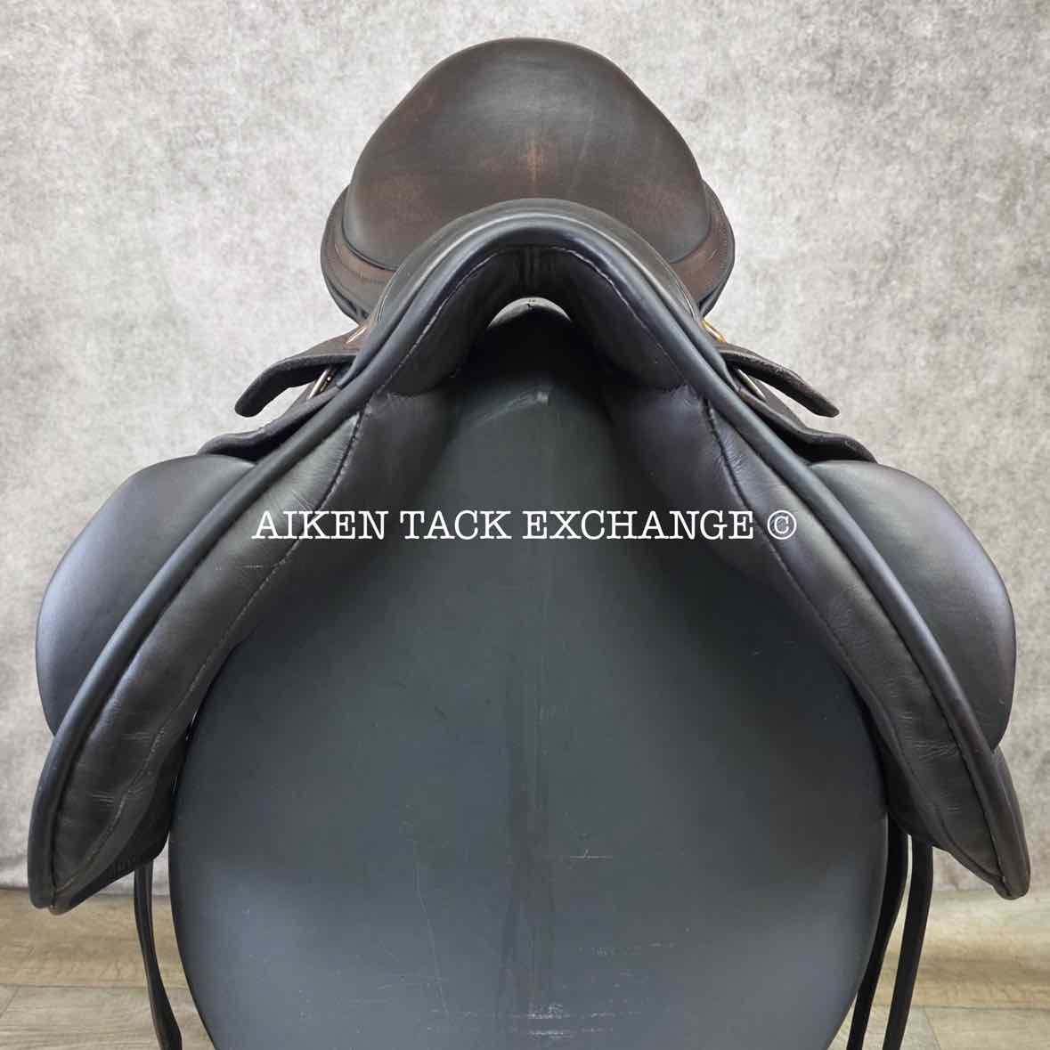 **On Trial** 2014 Black Country Solare Vinici Monoflap Jump Saddle, 17.5" Seat, Medium Wide Tree, Wool Flocked Panels