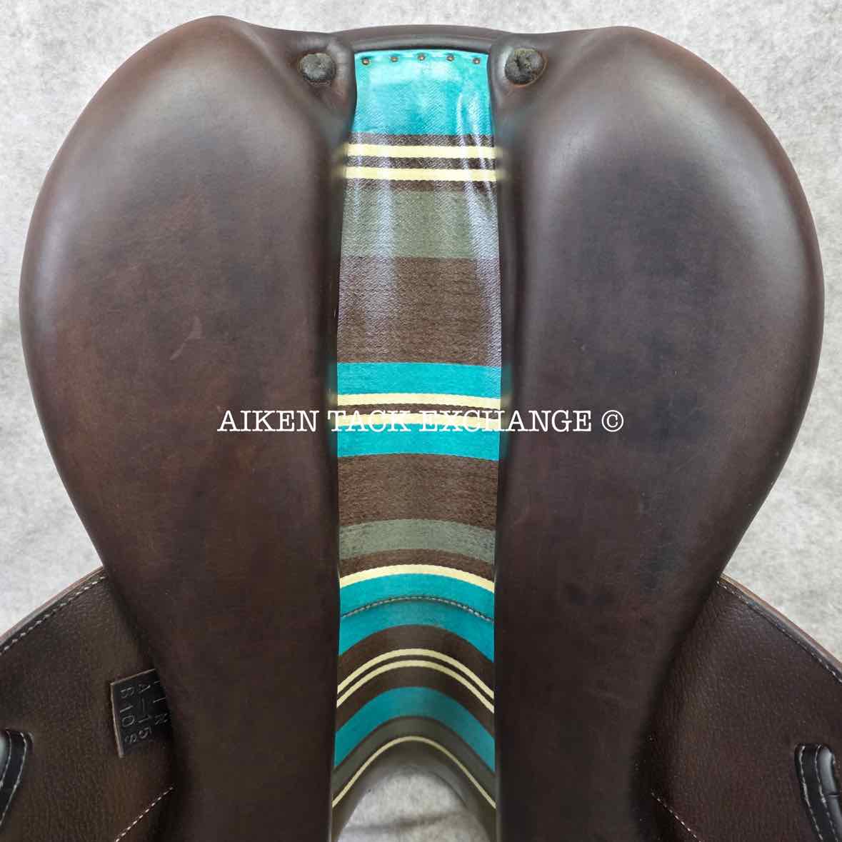 2014 Voltaire Lexington Monoflap Jump Saddle, 18.5" Seat, 3AA Flap, Medium Wide Tree, Foam FIN Panels