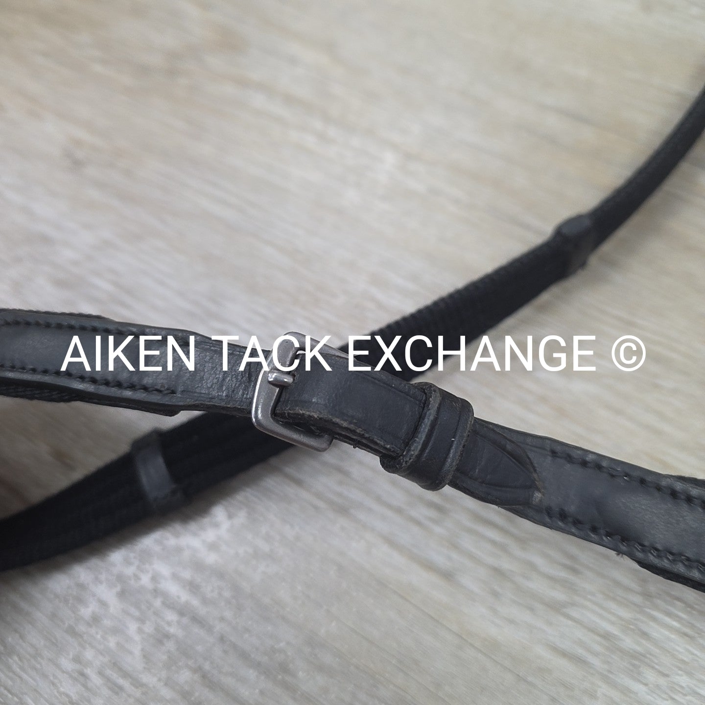 Cotton Web Reins, Black, 55"