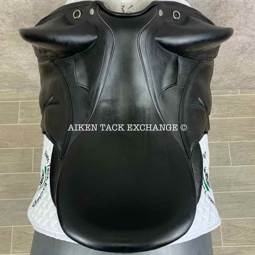 2020 Devoucoux Makila Lab Monoflap Dressage Saddle, 18" Seat, 2AA Flap, Medium Tree, D3D Panels, Full Buffalo Leather