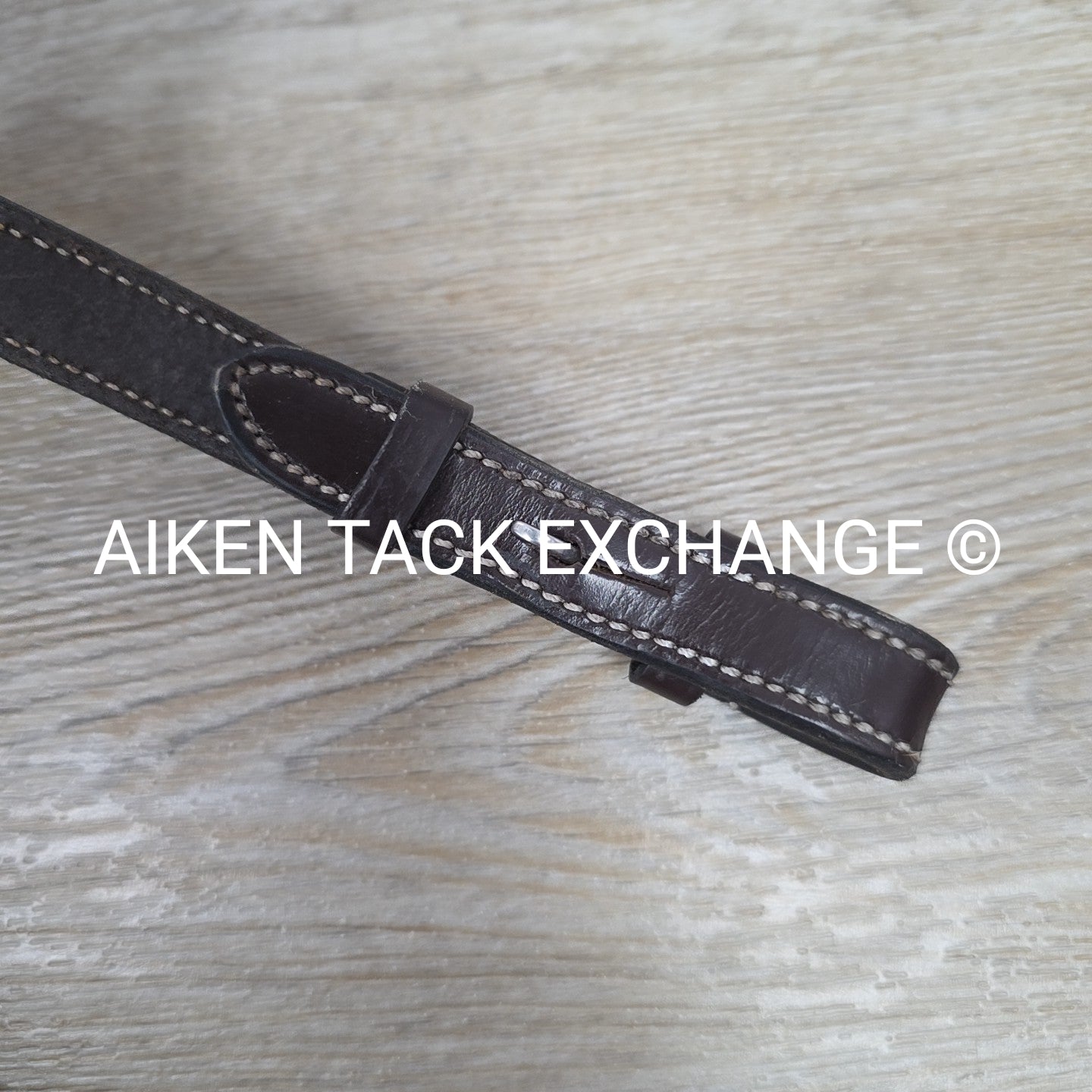 KL Select Black Oak Fancy Stitched Square Raised Laced Reins, Brown, 55"
