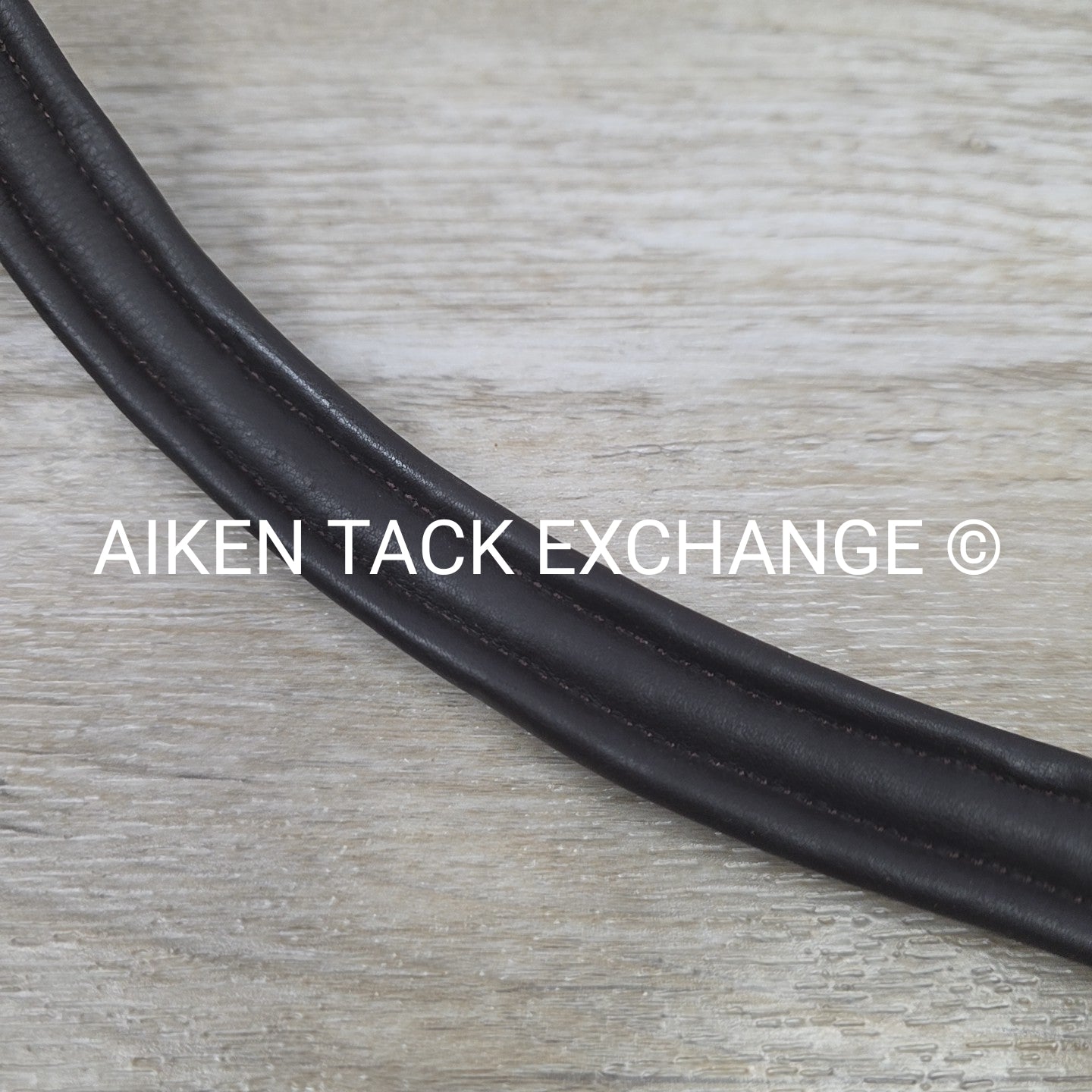 Excelle Padded Bling Browband, Brown, Size Cob