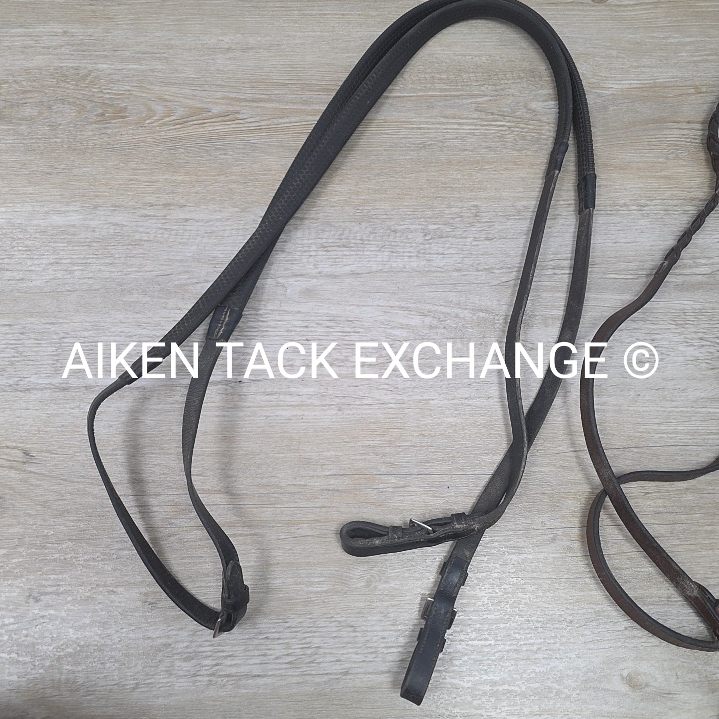 BARGAIN BUNDLE: Flash Bridle with Rubber Reins & Round Raised Bridle with Laced