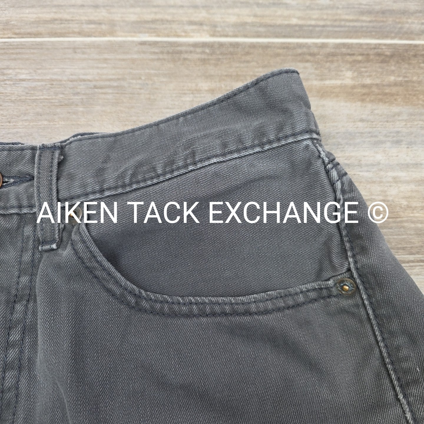 Levi Strauss Grey Denim Jeans, Men's 31 x 30