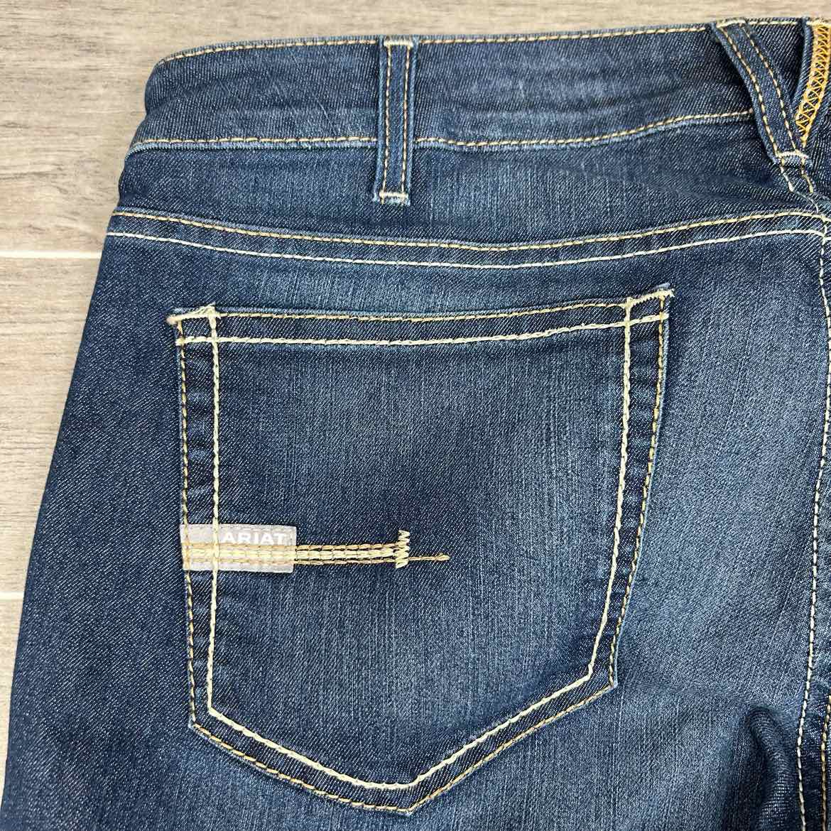 Ariat Rebar Mid Rise Boot Cut Jeans, Size 33 R