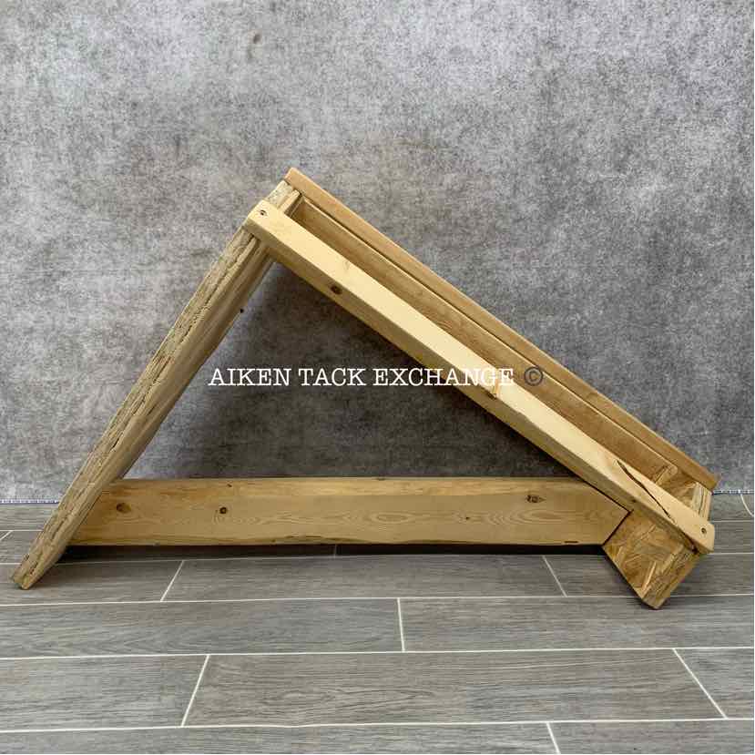 Wooden Wall-Mount Western Saddle Rack
