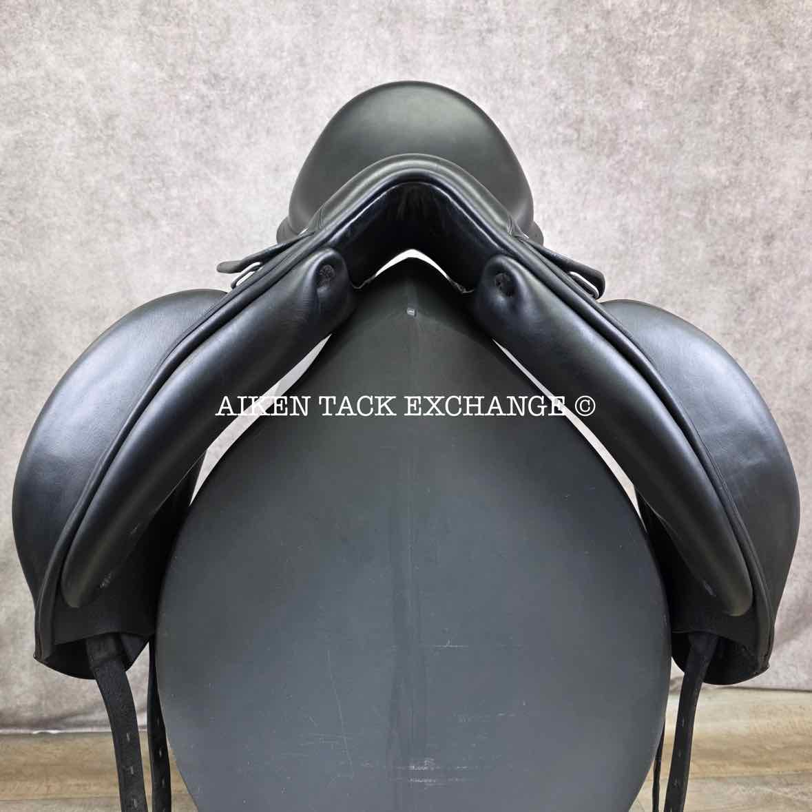 2016 Equipe Olympia Monoflap Dressage Saddle, 17.5" Seat, Medium Wide/Wide Tree, Foam Panels
