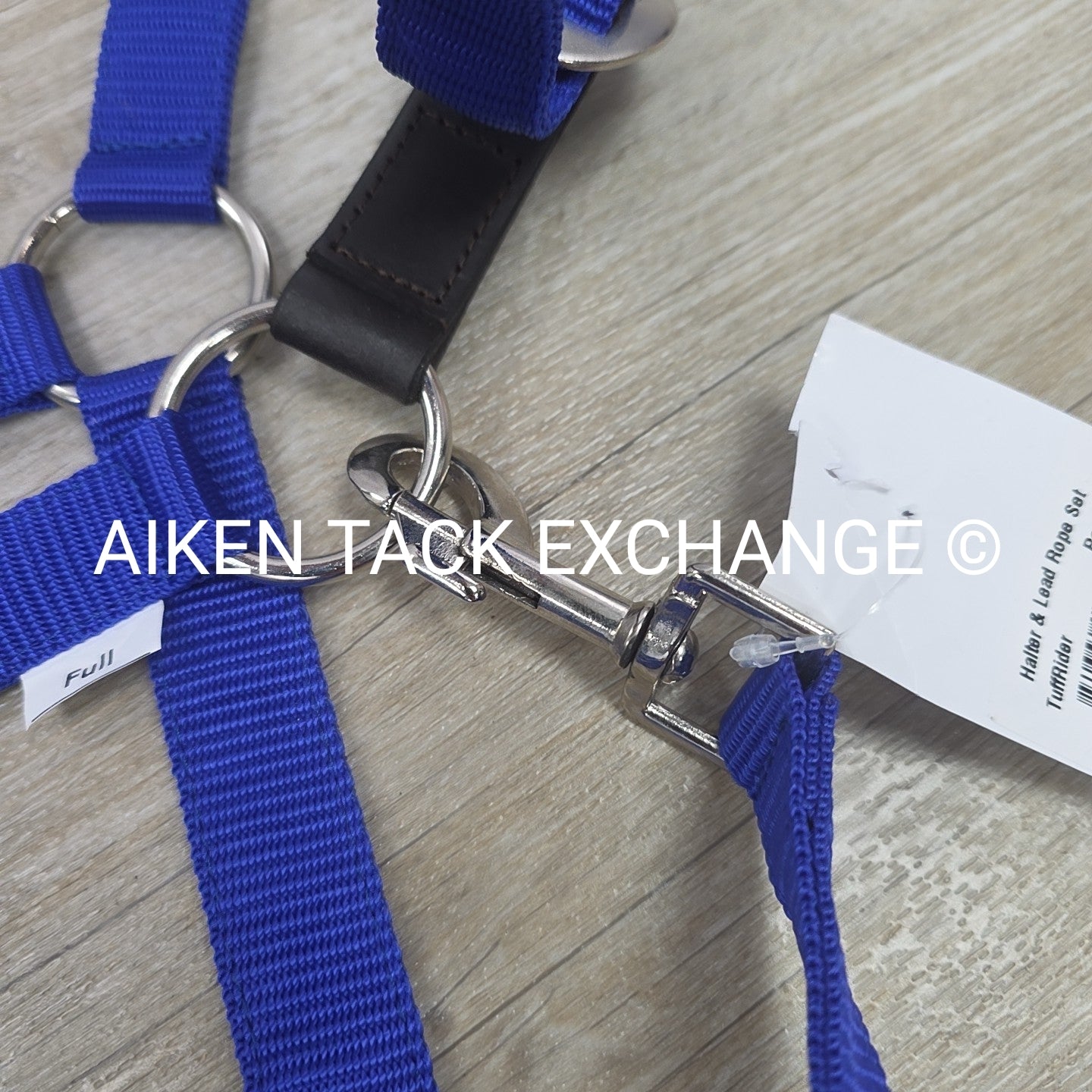 TuffRider Breakaway Nylon Halter & Lead Rope Set, Blue, Size Full