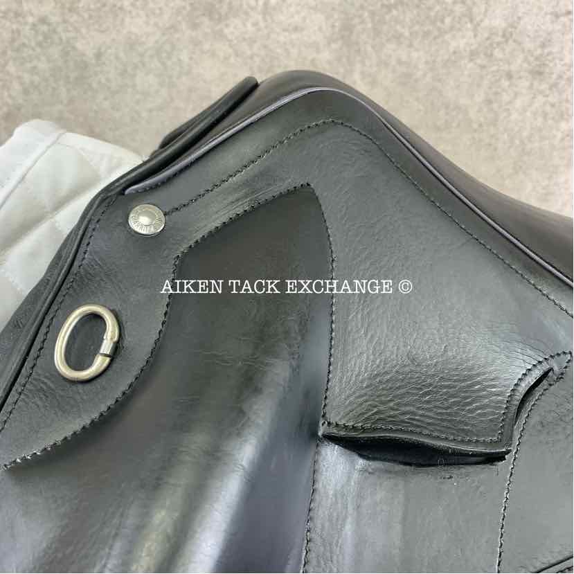 2020 Devoucoux Makila Lab Monoflap Dressage Saddle, 18" Seat, 2AA Flap, Medium Tree, D3D Panels, Full Buffalo Leather