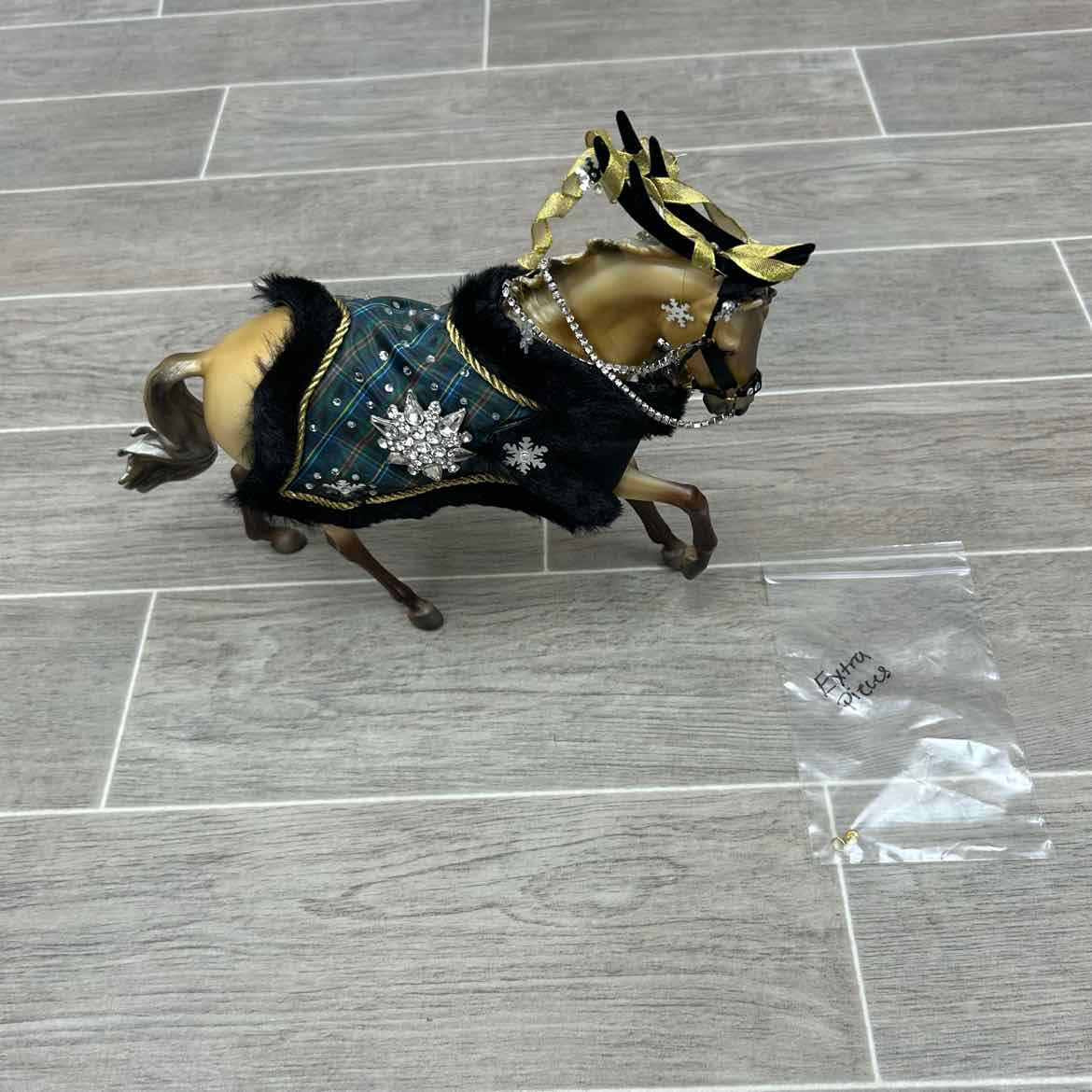 Breyer Brown Prancing Stallion with Holiday Blanket