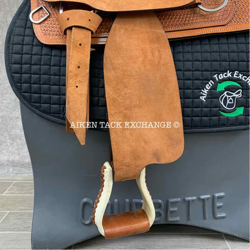 **SOLD** Shiloh Tack Roper Style Western Saddle, 16" Seat, Wide Tree - Full QH Bars