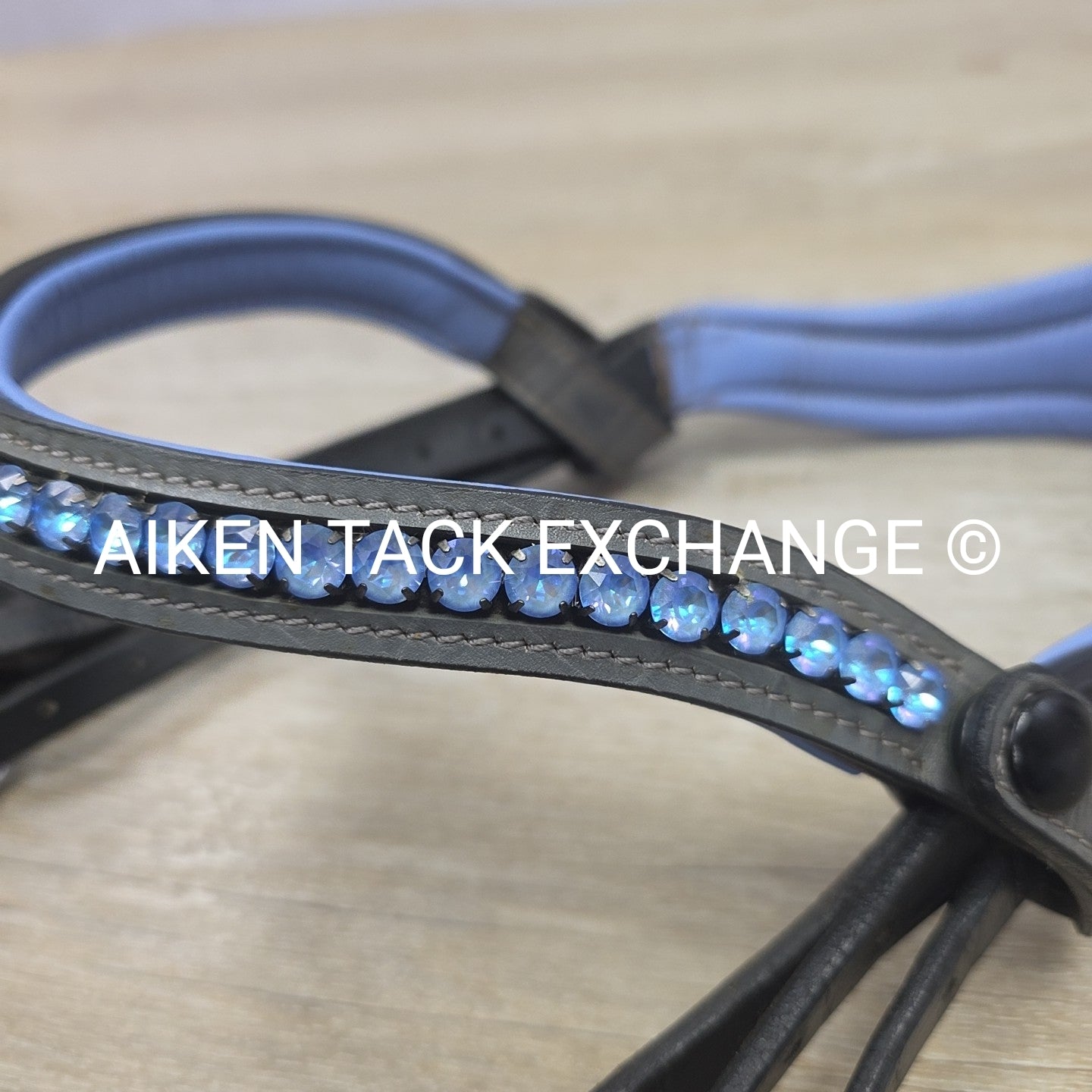 Halter Ego Rolled Dressage Bridle, No Reins, Size Cob