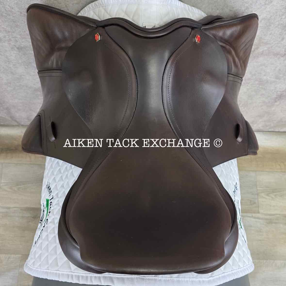 Albion Legend K2 Jump Saddle, 17.5" Seat, Wide Tree, Wool Flocked Panels