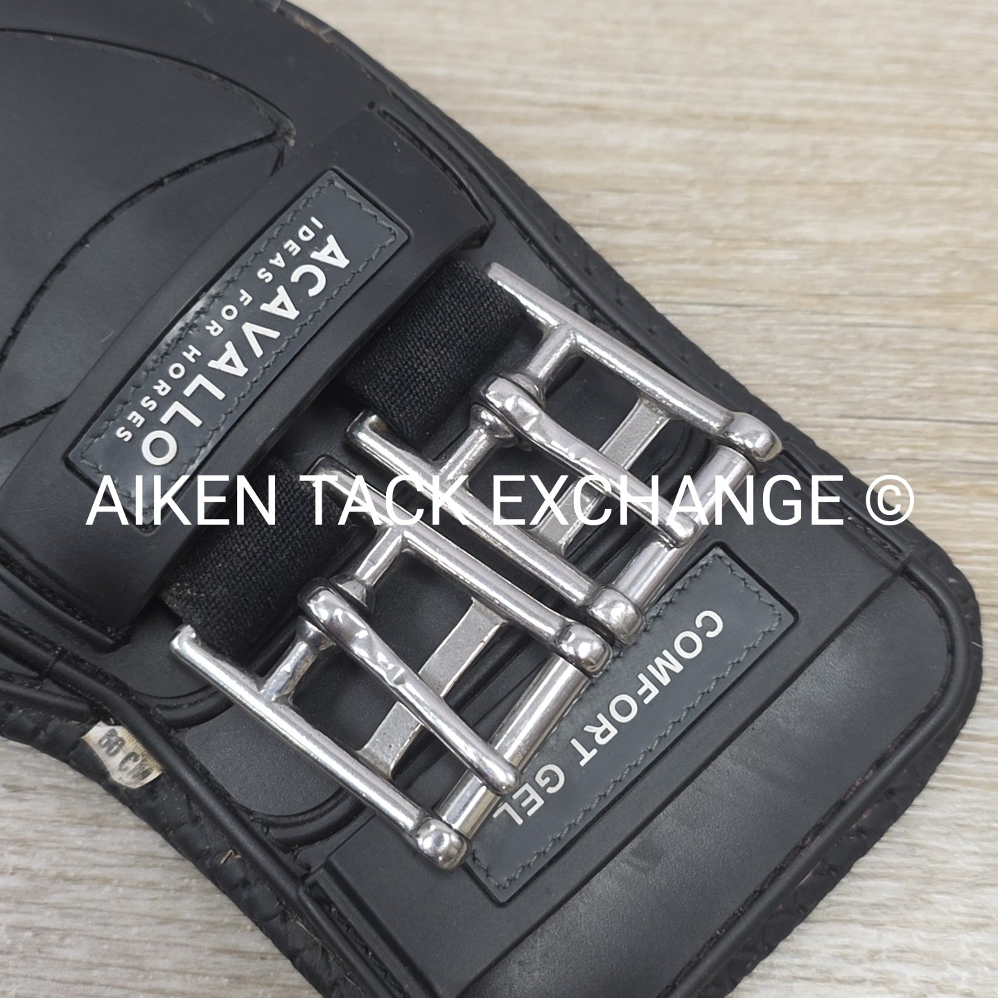 Acavallo Gel & PVC Short Stud Guard Belly Guard Girth, Black, 24"