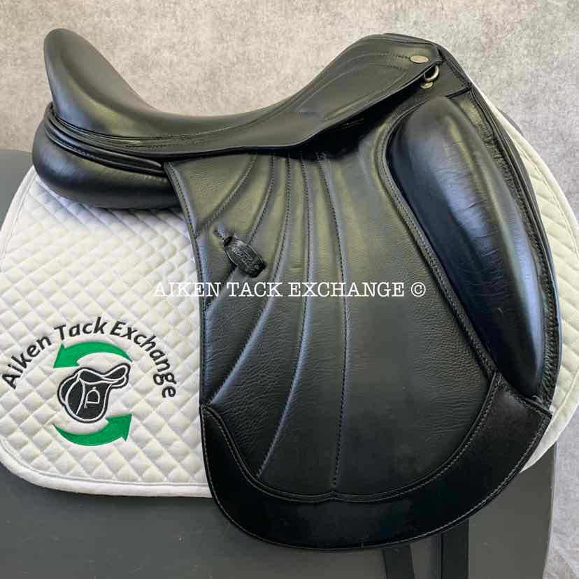**SOLD** 2018 Kentaur Ithaka AP Monoflap Dressage Saddle, 17.5" Seat, Medium Wide Tree, Wool Flocked Panels