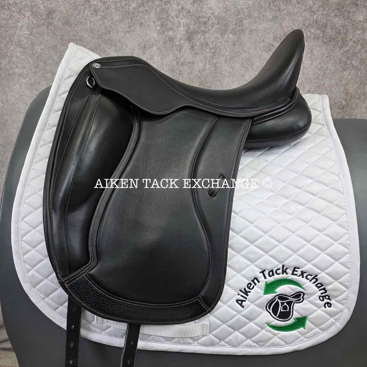 Ruby Roo Rock Star Monoflap Dressage Saddle, 17.5" Seat, Adjustable Tree - Changeable Gullet, Wool Flocked Panels